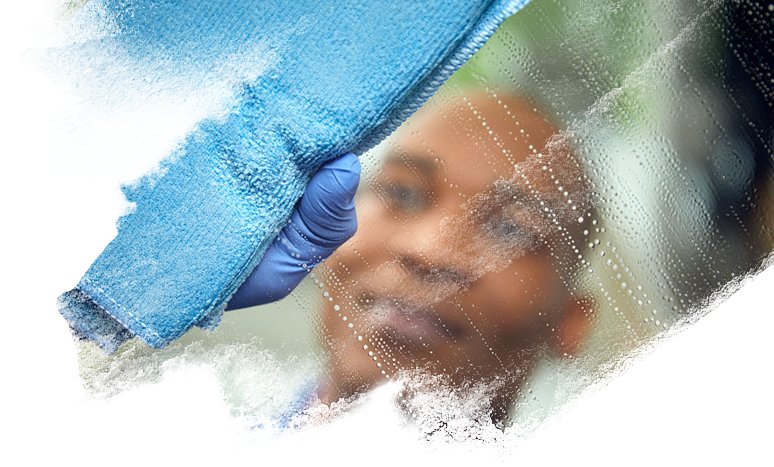 Man Cleaning
